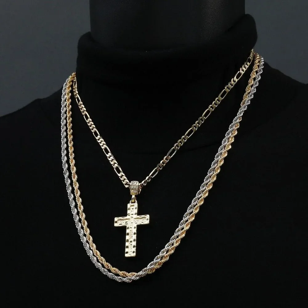 14k Cross Pedant 4 Pcs 18